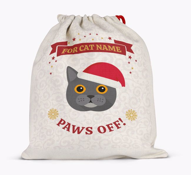 'Paws Off' - Personalized {breedFullName} Santa Sack